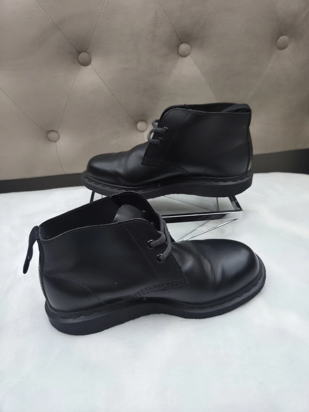 Dr. Martens Wanton Black Leather Chukka Boots Men's 7 Women's 8‎ EU 39.5
